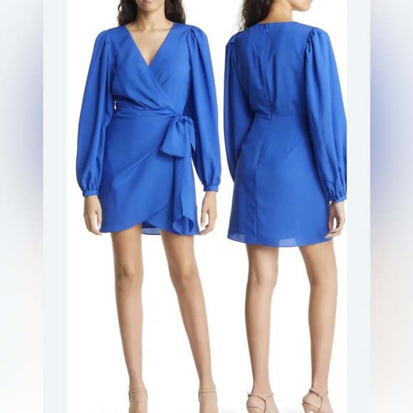 ONE33 SOCIAL Wrap Front Long Sleeve
Body-Con Minidress Size 4 NWT - Picture 2 of 9
